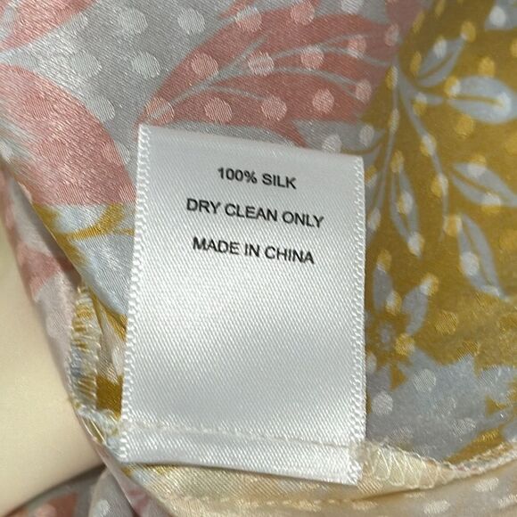 NWT Hunter Bell Blakely Dress Flower Patchwork Silk Medium - Picture 14 of 15